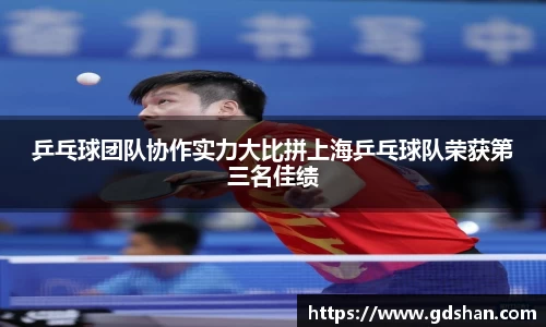 乒乓球团队协作实力大比拼上海乒乓球队荣获第三名佳绩